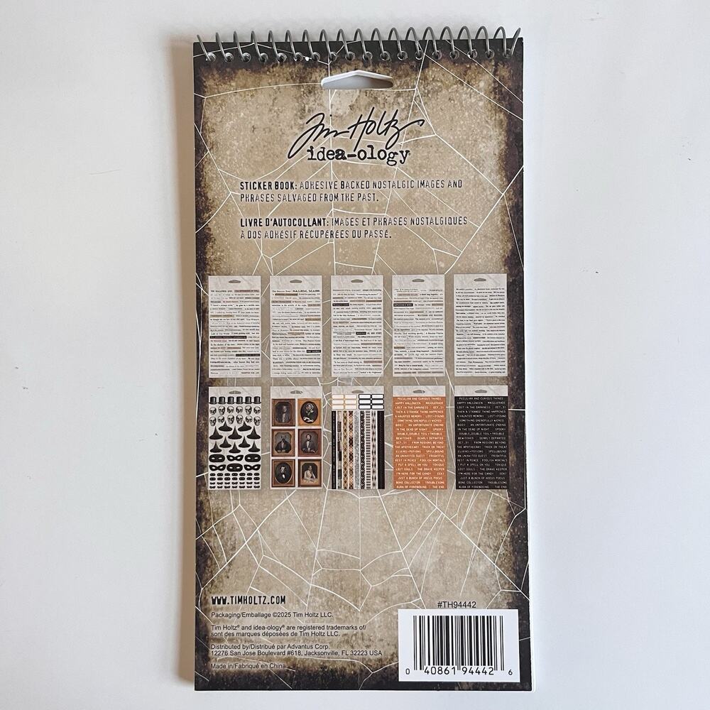 Tim Holtz idea-ology Halloween Sticker Book And Collage Strip Bundle - Picture 3 of 5
